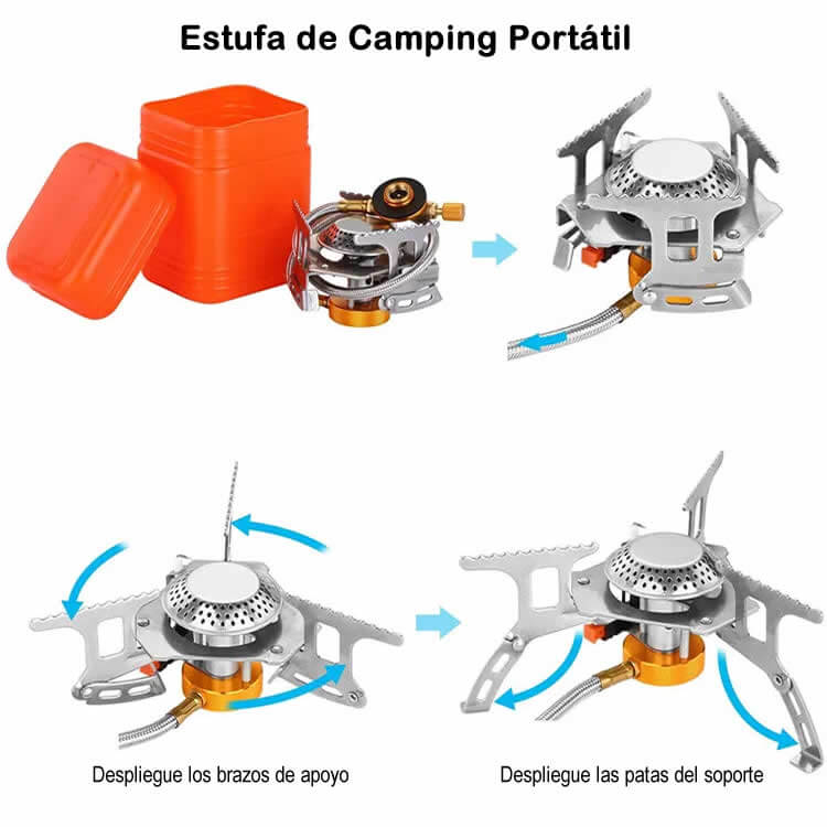 Hornilla para camping❤️🏕️ ✓ La estufa de casete portátil sin cable de  alimentación y batería - Camping Stoves & Burners - Quito, Ecuador