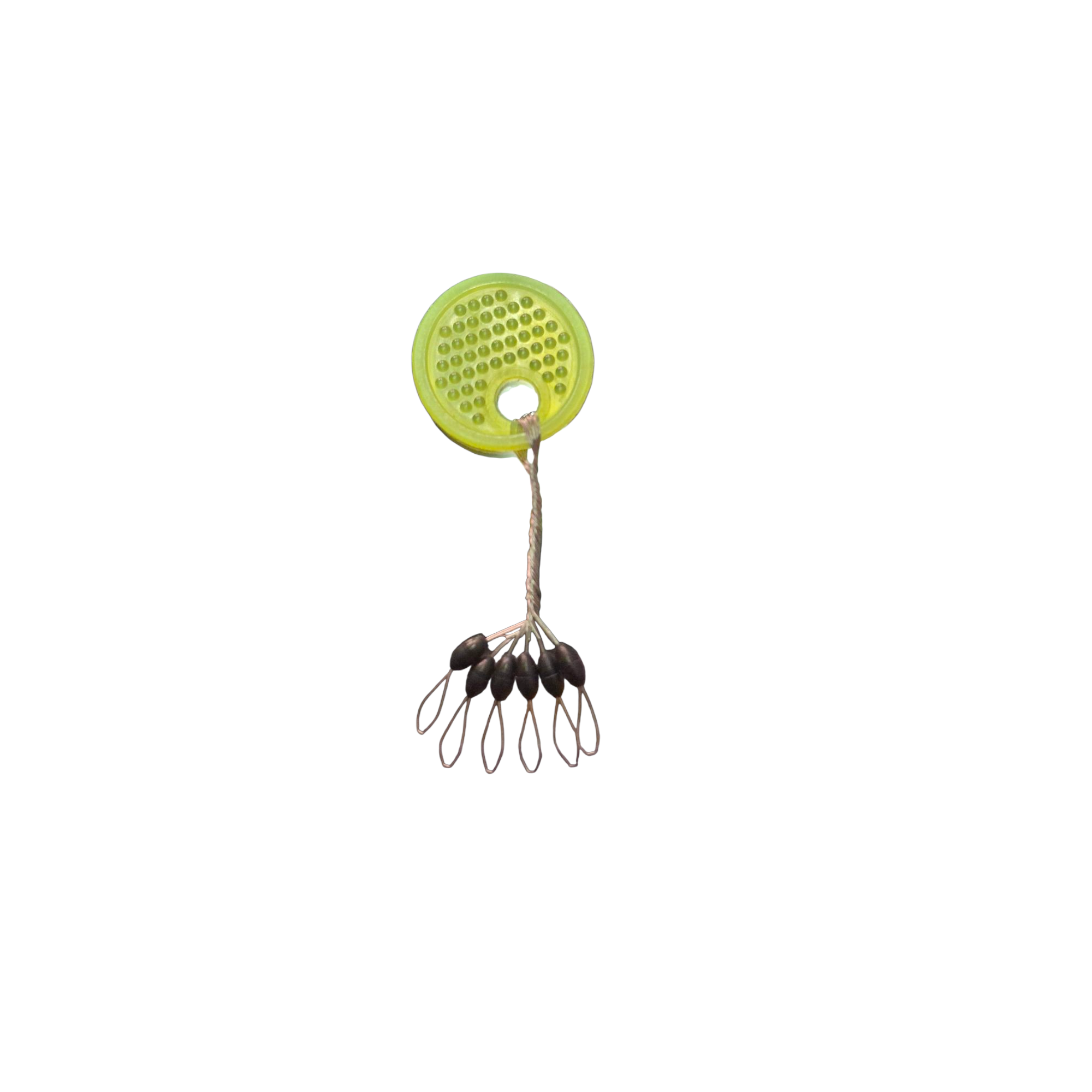 100 Topes Deslizantes Para Pesca Con Cuentas - Nudos De Parada Para Línea, Flotadores, Colores Brillantes (amarillo, Rosa, Verde)